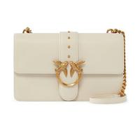 Pinko Love One Classic CL Ternero SE, Bolso de mujer, talla única, Z14q_white seda-antique Gold, Talla única