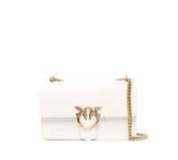 Pinko Love One Classic DC Becerro Se, Bolso de Mano para Mujer, Z14q_White Seta-Antique Gold, Talla única