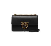 Pinko Love One Classic DC Vitello Se, Bolsa Mujeres, Z99q_Negro-Antiguo Gold, Talla única