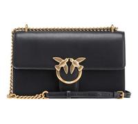 Pinko Love One Classic DC Vitello Se, Bolsa Mujeres, Z99q_Negro-Antiguo Gold, Talla única
