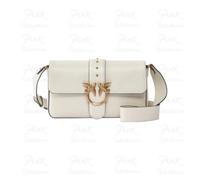PINKO Love One Bolsa de hombro Piel 27 cm blanco