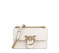 Pinko Love One Mini Bolso de hombro blanco, cuero, mujer