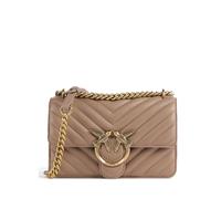 Pinko Love One Mini Bolso de hombro marrón, cuero, mujer