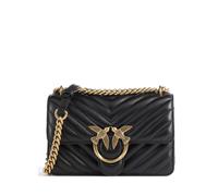 Pinko Love One Mini Bolso de hombro negro, cuero, mujer