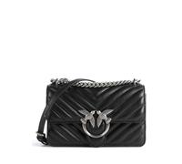 Pinko Love One Mini DC Sheep Nappa C, NAPA C para Mujer, Z99O_Nero-Old Silver