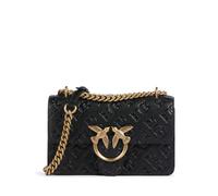 Pinko Love One Mini Bolso de hombro negro, cuero, mujer