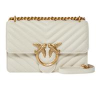 PINKO Love One Mini DC Sheep Nappa Chevron S White - Antique Gold