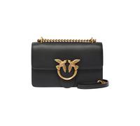 Pinko, Love One Mini DC ternera seda mujer, negro, talla única, Z99q_negro-antiguo Gold, Talla única