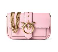 PINKO Love One One Bolsa de hombro Piel natural 19.5 cm rosa