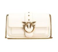 Pinko Love One Pocket C Vitello, Bolsa Mujeres, Z14q_White Seta-Antique Gold, 20