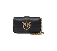 PINKO Love One One Bolsa de hombro Piel 19.5 cm negro