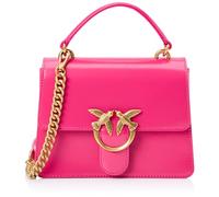 Pinko Love One Top Handle Mini Light Cuero cepillado brillante, bolso mujer, N17Q_Pink Antique Gold, N17q_pink Pinko-Antique Gold