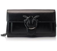 Pinko Love One Wallet C Naplack, Bolsa para Mujer, Z99b_Black Limusine Block Color