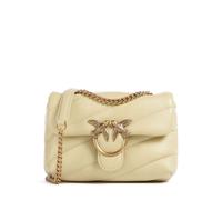 Pinko Love Puff Baby Bolso de hombro amarillo vainilla, cuero, mujer