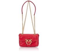 Pinko Love Puff Baby C Sheep Borla, Bolsa para Mujer, R30q_Rojo-Antique Gold