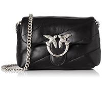 Pinko Love Puff Baby Bandolera negro, cuero, mujer