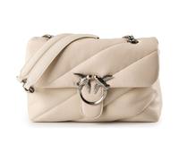 Pinko Love Puff Classic Bolso de hombro marfil, cuero, mujer