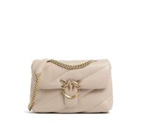 Pinko Love Puff Classic Bolso de hombro beige, cuero, mujer