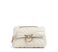 Pinko Love Puff Classic Bolso de hombro marfil, cuero, mujer