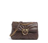 Pinko Love Puff Classic Bolso de hombro moreno, cuero, mujer