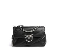 Pinko Love Puff Classic Bolso de hombro negro, cuero, mujer