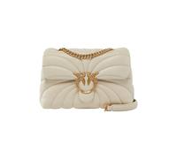 PINKO Love Puff Classic CL Sheep Nappa Quilt M White - Antique Gold