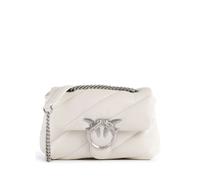 Pinko Bolso Love Puff Mini Napa de oveja Blanco Seta-Old Silver Talla única