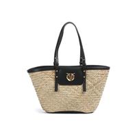 Pinko Love Summer Bolsa shopping beige/negro, líber, mujer