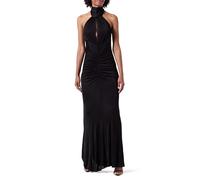 Pinko Marmilla Vestido Jersey Brillante Fiesta Informal, Z99_Negro Limousine, XS para Mujer