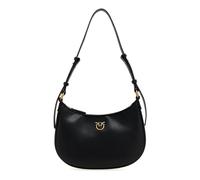 Pinko Bolso bandolera Half Moon Mini FL piel becerro negro/dorado envejecido talla única