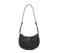Pinko Bolso bandolera Half Moon Mini FL piel becerro negro/dorado envejecido talla única