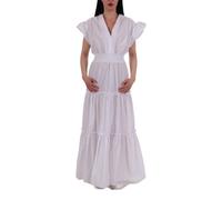 PINKO- Pellegrino 1 Long Dress- Dresses- Mujer- Blanco- S- Pellegrino 1 Long Dress