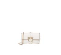 PINKO Love One One Bolsa de hombro Piel 19.5 cm beige