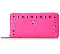 Pinko Ryder Zip Around Becerro Seda, Accesorio de Viaje-Billetera para Mujer, N17q Antique Gold, 20