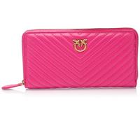 Pinko Ryder Zip Around Sheep Borla Chevron, Accesorio de Viaje-Billetera para Mujer, N17q Antique Gold, 20