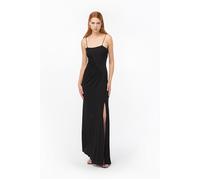 PINKO Scintilla Abito Interlock Crep Black Talla: XS | Vestidos Maxi Outlet | Mujer | Negro