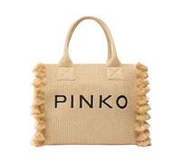 PINKO Beach Bolsa de compras 38 cm beige