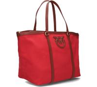 PINKO - Shopper de tela roja para primavera y verano - Bags - Mujer - Rojo - ONE SIZE -