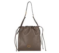 PINKO Slouchy Bolsa de hombro Piel 31 cm gris