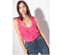 PINKO Talesia Top Crepe De Chine Jac Magenta Talla: 38 | Camisetas de Tirantes Outlet | Mujer | Rosa