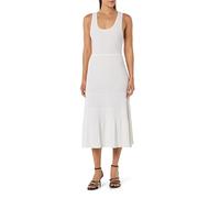 Pinko Tilo Vestido Punto Efecto Plisado Informal, Z04_Blanco Brill, XXL para Mujer