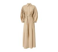 PINKO- Vestido Camisero Largo con Cinturón- Dresses- Mujer- Beige- S- Vestido Camisero Largo con Cinturón