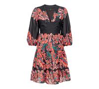 PINKO- Vestido de Algodón con Estampado Tropical- Dresses- Mujer- Multicolor- S- Vestido de Algodón con Estampado Tropical