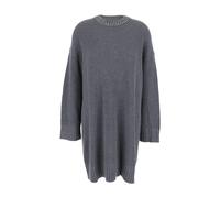 PINKO- Vestido Gris con Detalles de Strass- Dresses- Mujer- Gris- S- Vestido Gris con Detalles de Strass