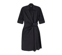 PINKO- Vestido Midi Cruzado con Nudo- Dresses- Mujer- Negro- M- Vestido Midi Cruzado con Nudo