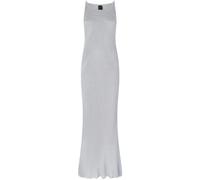 PINKO- Vestido Midi de Punto Acanalado Gris- Dresses- Mujer- Gris- M- Vestido Midi de Punto Acanalado Gris
