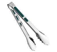 Pinks De Acero Inoxidable: Captura De Alimentos a Prueba De Calor, Abrazadera De Parrilla Inoxidable | Utensil De Metal Tong, Herramienta De Servicio De Barbacoa, Servidor De Ensaladas Compacta Para P
