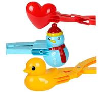 Pinks de Clip de Bolas de Nieve, 3pcs de muñeco de Nieve moldes de Pato para el Juego de de Invierno, Juegos al Aire Libre para niños
