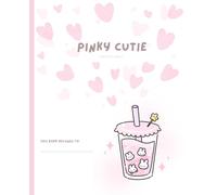 Pinky Cutie: Cute Bunny Boba Notebook for Girls - 100 Pages, 7.5 x 9.25, Pink Aesthetic Journal: Adorable Rabbit Milk Tea Notebook for School, Journaling, and Gifts
