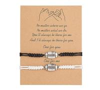 Pinky Promise - Pulsera ajustable de cuerda trenzada para fútbol, voleibol, baloncesto, béisbol, para mujeres, hombres, adolescentes, regalo de joyería, Metal, No es una piedra preciosa